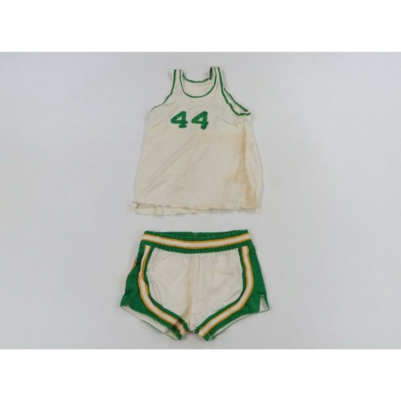 Vintage 70s Wilson Thrashed Chain Stitch Basketball Jersey Shorts USA Uniform